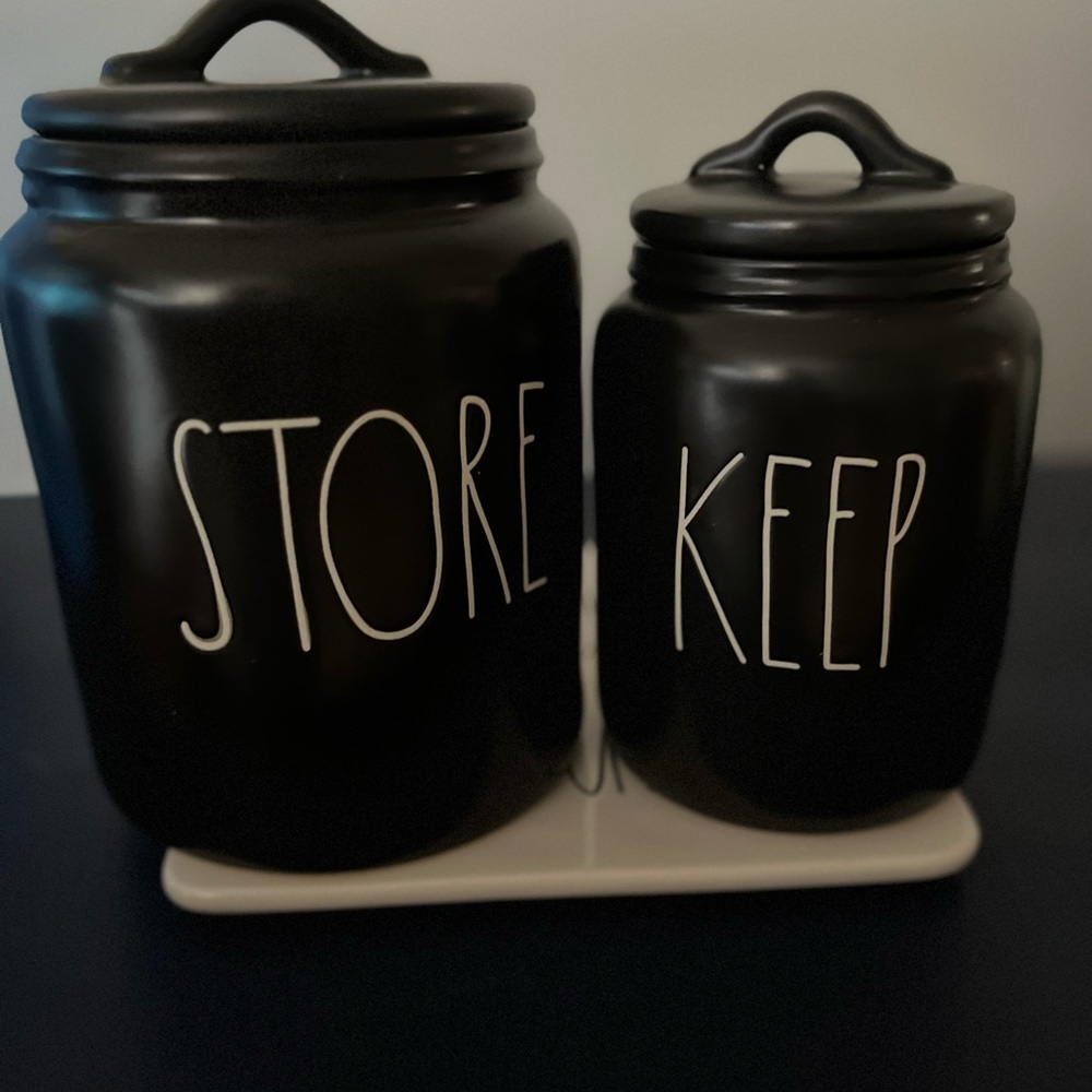 Rae Dunn Ceramic Store & Keep canisters